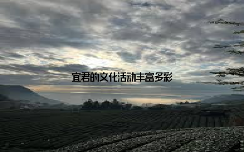 宜君的文化活动丰富多彩