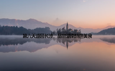 第六天返回长沙, 品尝湖南特色美食