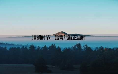 清明时节, 踏青旅游正当时