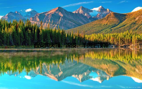 西安肉夹馍、凉皮、羊肉泡馍等