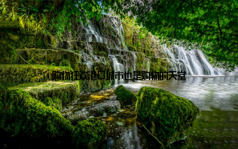 购物狂欢港口城市也是购物的天堂