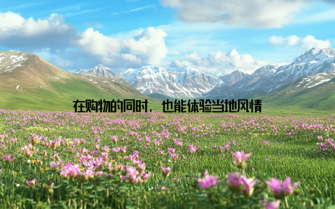 在购物的同时, 也能体验当地风情