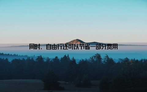 同时, 自由行还可以节省一部分费用