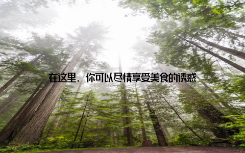 在这里, 你可以尽情享受美食的诱惑