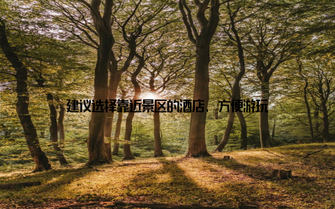 建议选择靠近景区的酒店, 方便游玩